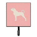 Micasa Anatolian Shepherd Checkerboard Pink Leash or Key Holder MI221812